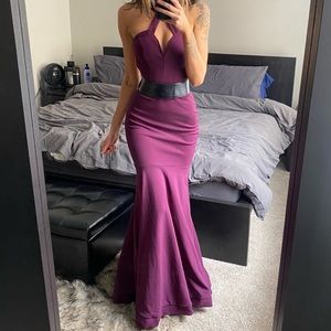 Elegant purple gown/ prom dress